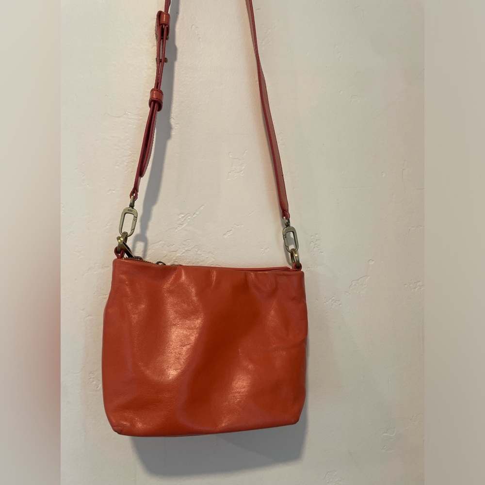 HOBO Coral Leather Shoulder Bag